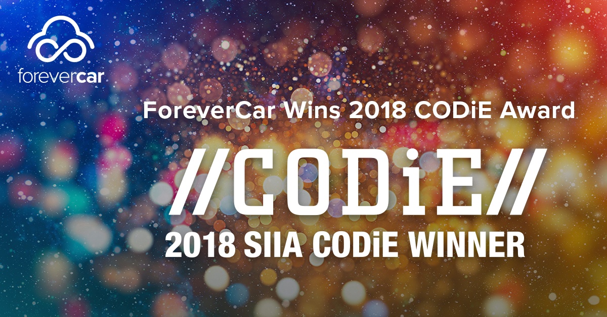 ForeverCar Wins SIIA Business Technology CODiE Award Finalist